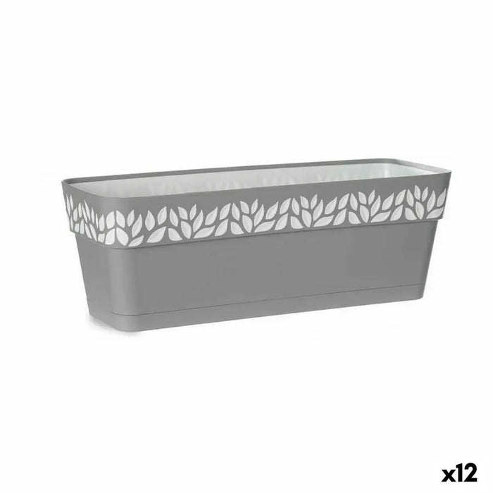 Саксия Stefanplast Cloe Сив Пластмаса 49,5 x 17 x 19 cm (12
