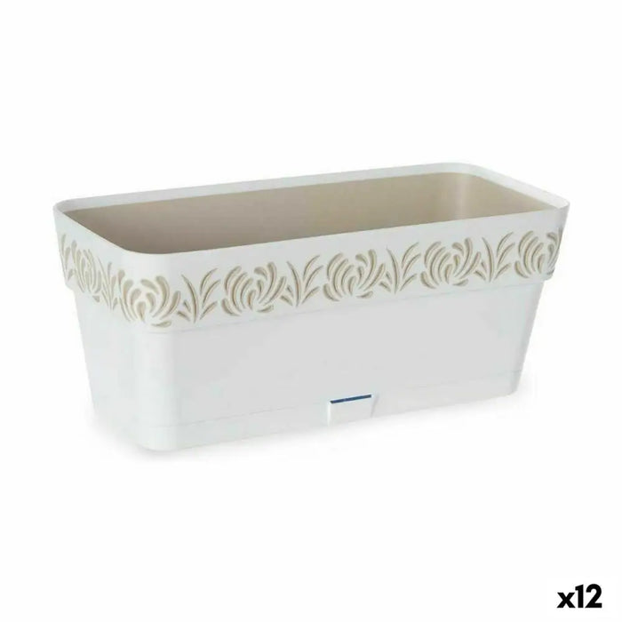 Саксия Stefanplast Gaia Бял Пластмаса 13,3 x 12,3 x 29,3 cm