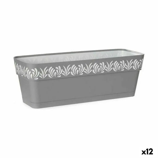 Саксия Stefanplast Gaia Сив Пластмаса 49,5 x 17 x 19 cm (12