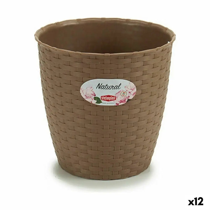 Саксия Stefanplast Кафяв Пластмаса 19 x 17,5 x 19 cm (12