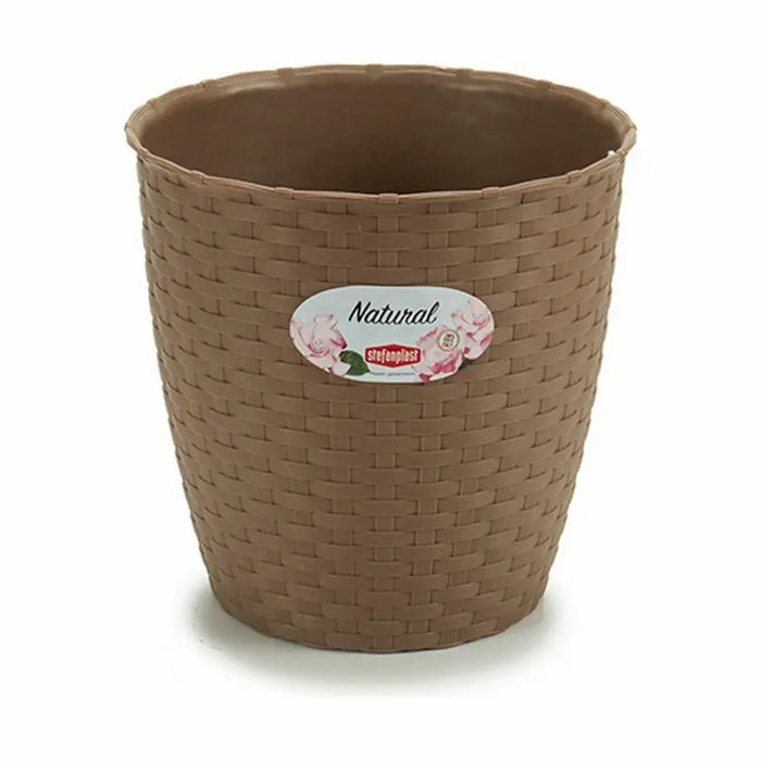 Саксия Stefanplast Кафяв Пластмаса 19 x 17,5 x 19 cm (12
