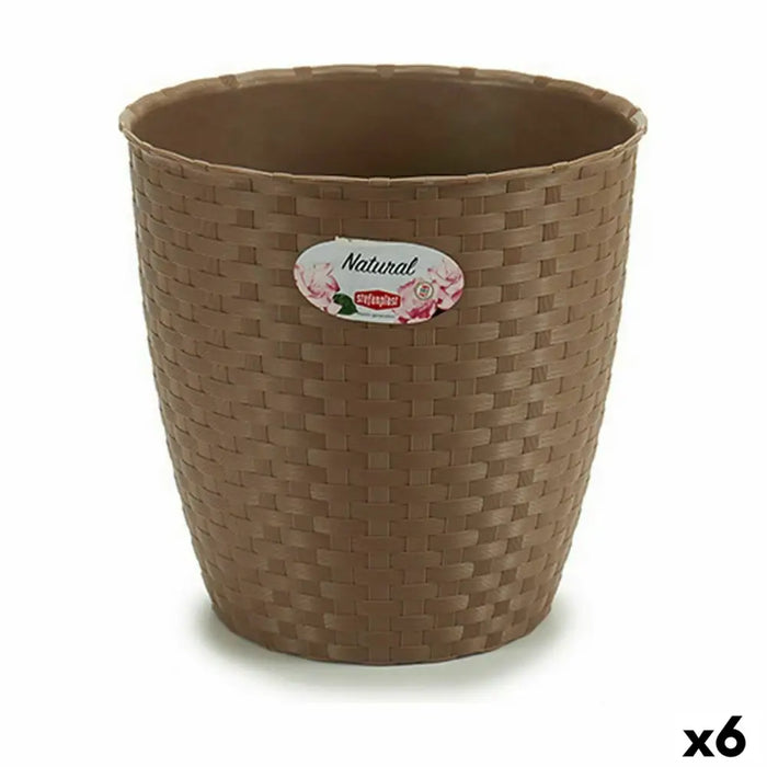 Саксия Stefanplast Кафяв Пластмаса 24 x 22,5 x 24 cm (6