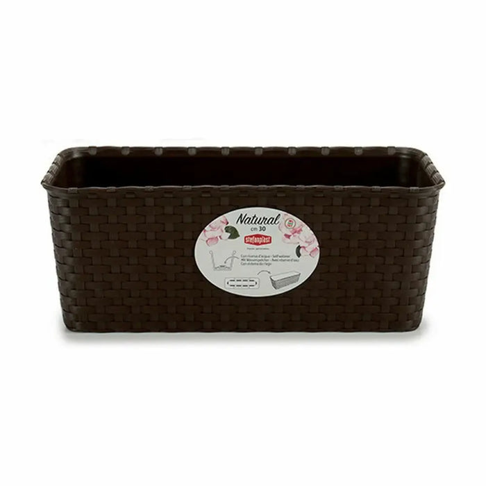 Саксия Stefanplast Пластмаса 13 x 11 x 28,5 cm 28,5 x 11 x