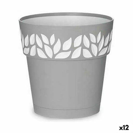 Саксия за самостоятелно поливане Stefanplast Cloe Сив