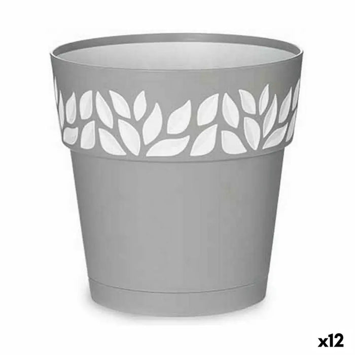 Саксия за самостоятелно поливане Stefanplast Cloe Сив