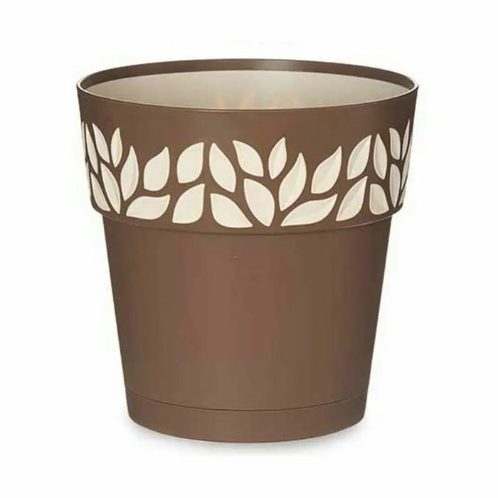 Саксия за самостоятелно поливане Stefanplast Cloe Кафяв