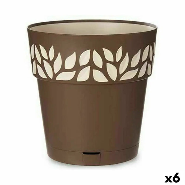 Саксия за самостоятелно поливане Stefanplast Cloe Кафяв