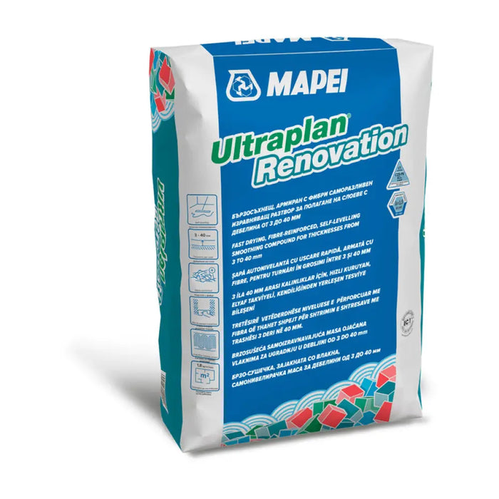 САМОРАЗЛИВНА ЗАМАЗКА ОТ 3 ДО 40 ММ MAPEI ULTRAPLAN