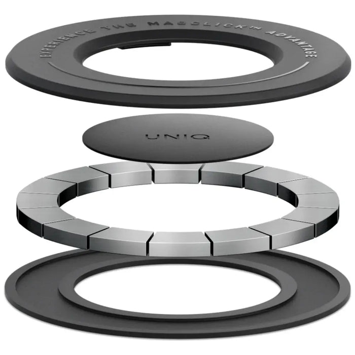 Самозалепващ се магнитен държач Uniq SnapMount - черен