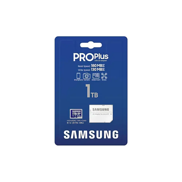 Samsung 1TB micro SD карта PRO Plus с адаптер UHS-I четене