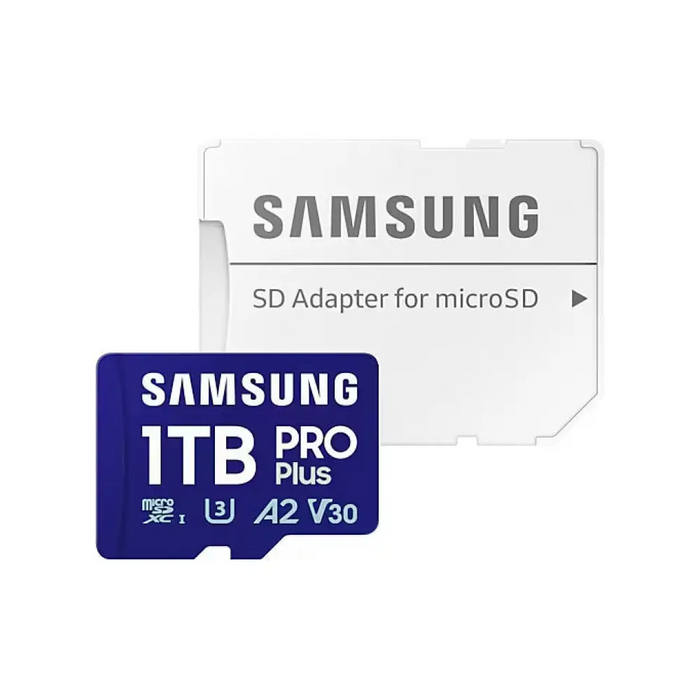 Samsung 1TB micro SD карта PRO Plus с адаптер UHS-I четене