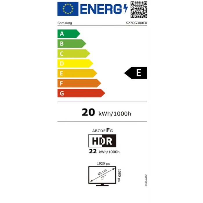 Samsung 27’’ 27G30D Odyssey G3 LED VA 1920x1080 черен