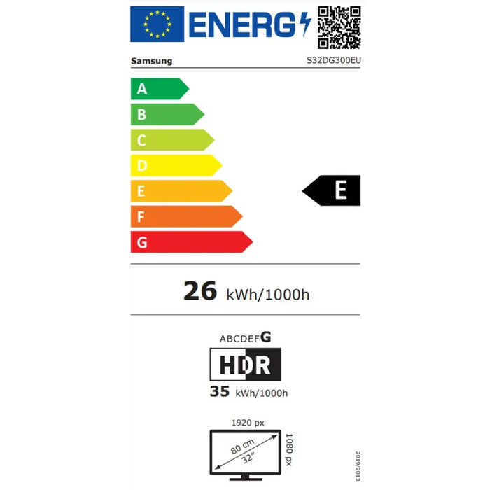 Samsung 32DG300 32’’ Odyssey G3 VA 165 Hz 1 ms 1920x1080 DP