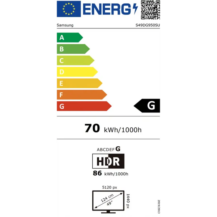 Samsung LS49DG950 49’’ CURVED Odyssey G9 OLED 1000R 240Hz