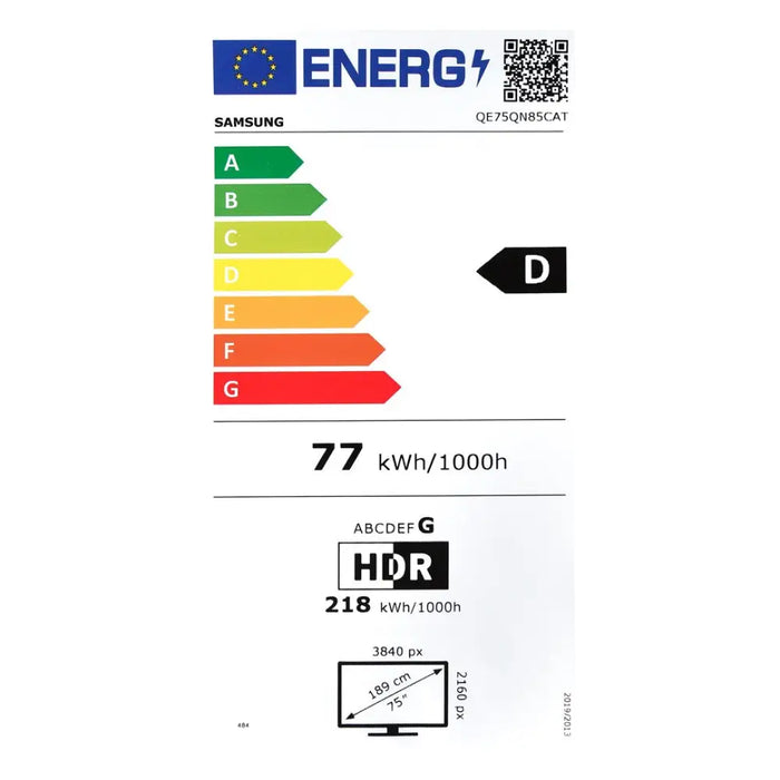 Samsung QE85QN85CAT 2,16 м (85’’) 4K Ultra HD Smart TV