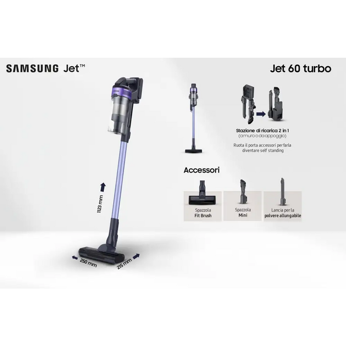 Samsung VS15A6031R4 Stick вакуумна батерия Dry Bagless 0.8