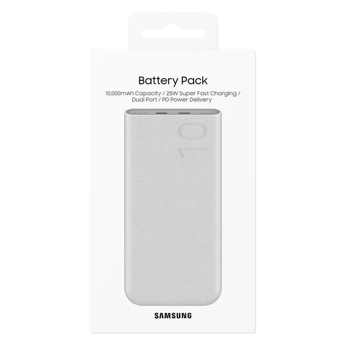 Преносима батерия Powerbank Samsung EB-P3400XUEGEU FastCharge 2x USB-C 25W 10000mAh - бежов