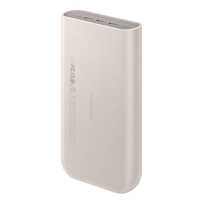 Преносима батерия Powerbank Samsung EB-P4520XUEGEU 20000 mAh 3x USB-C 45W SFC - бежов