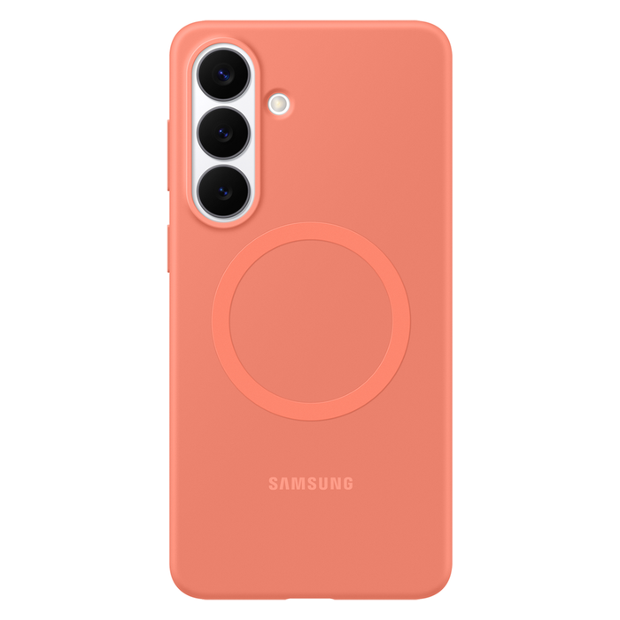 Силиконов магнитен калъф Samsung за Samsung Galaxy S26, съвместим с MagSafe - червен
