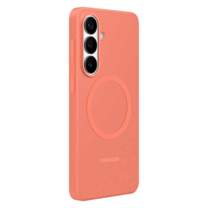 Силиконов магнитен калъф Samsung за Samsung Galaxy S26, съвместим с MagSafe - червен