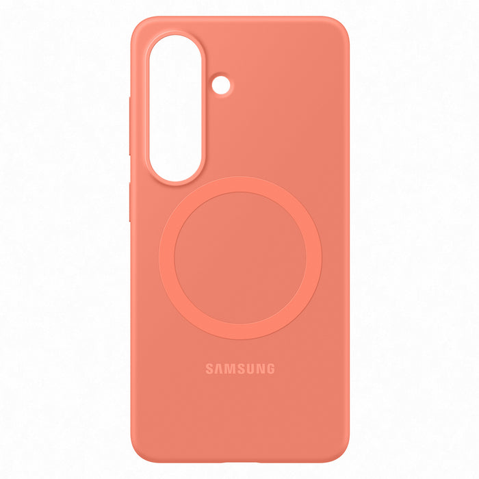 Силиконов магнитен калъф Samsung за Samsung Galaxy S26, съвместим с MagSafe - червен