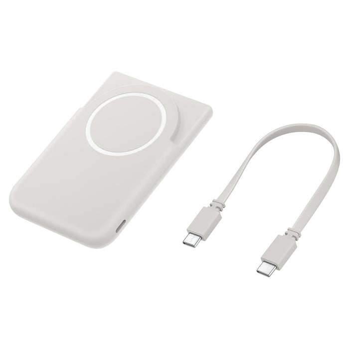 Samsung EB-U2500XJEGWW 25W Qi2 5000 mAh USB-C външна батерия с USB-C кабел - съвместима с MagSafe USB-C - сива