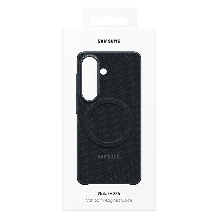Кейс с магнит от карбон за Samsung Galaxy S26 Plus S947, черен EF-KS947SNEGWW