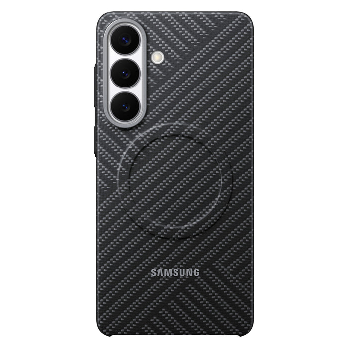 Samsung Carbon Magnet Case за Samsung Galaxy S26+, съвместим с MagSafe - сив