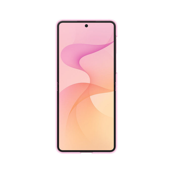 Силиконов калъф Samsung с магнитен пръстен за Samsung Galaxy Z Flip 8 с MagSafe съвместим пръстен - розов