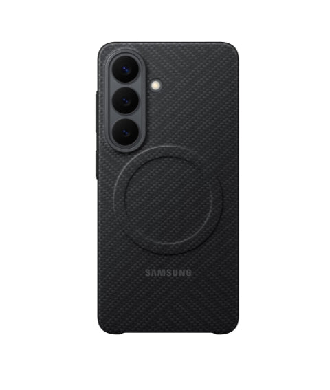 Калъф за Samsung S26 с карбонов магнит, черен