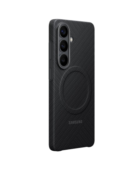 Калъф за Samsung S26 с карбонов магнит, черен