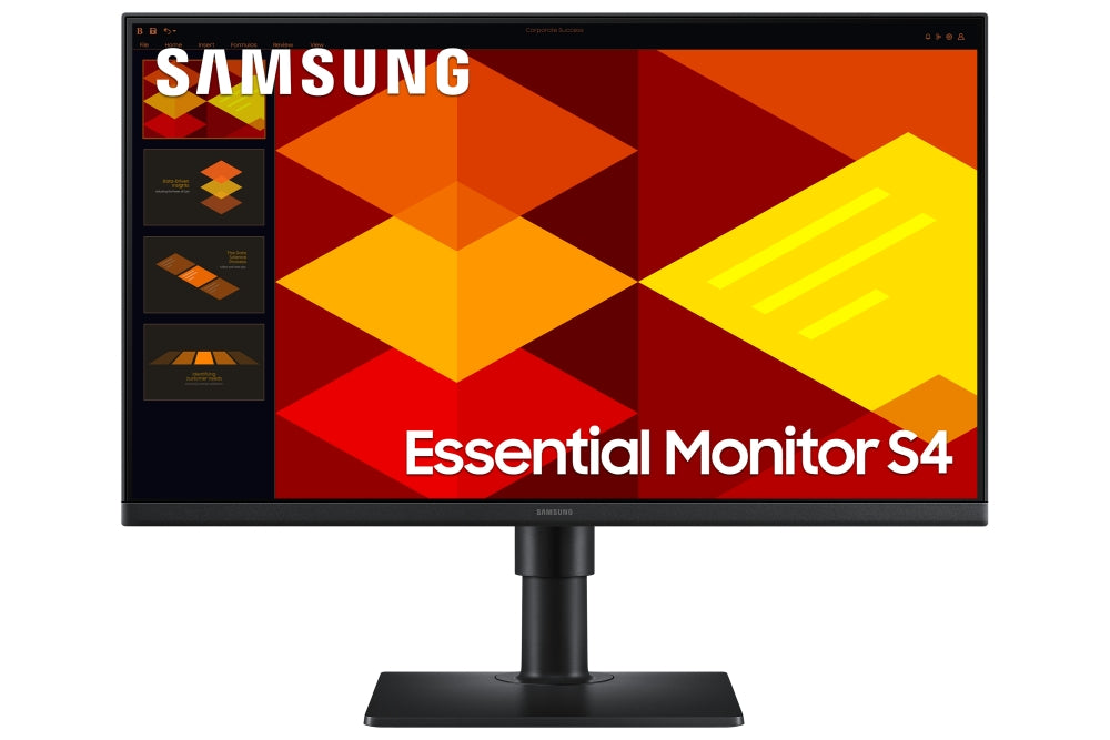 Samsung LS24D406GA, 24" IPS LED, 1920x1080, 5ms, 100 Hz, 250cd/m2, HDMI, DP, USB Hub, Черен