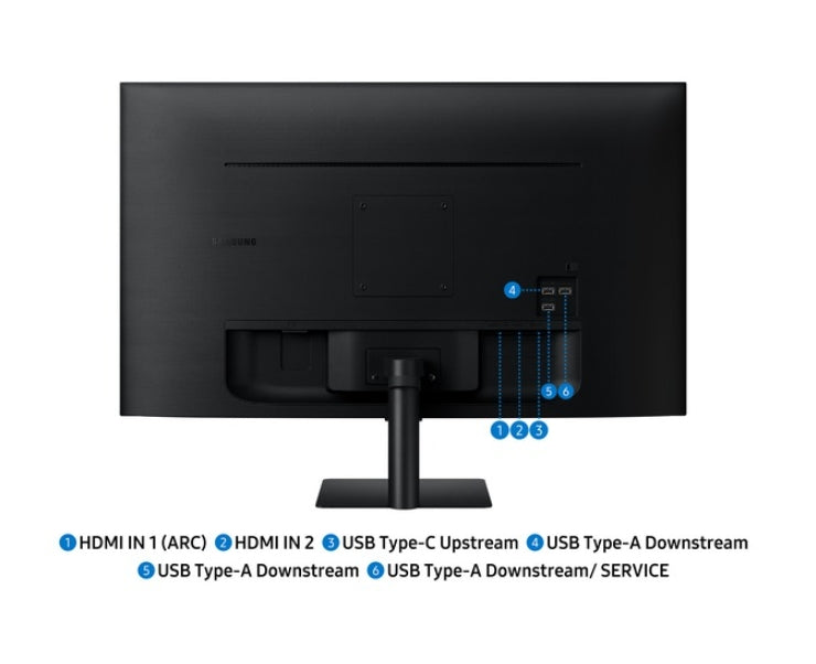 Samsung LS32FM700 32" VA LED, SMART 3840x2160 3xUSB 2.0, 2xHDMI 1.4, Wi-Fi 5, Bluetooth, Високоговорители, Черен