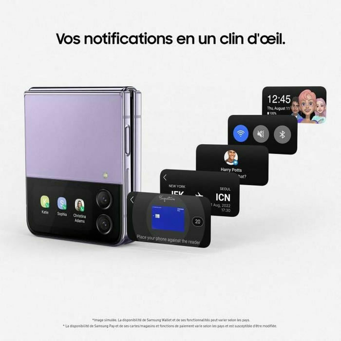 Смартфони Samsung Galaxy Z Flip4 5G 6,7" 5G 3840 x 2160 px 6,7" 8 GB RAM 256 GB Син 256 GB