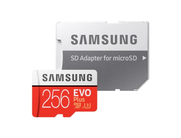 Samsung 256GB micro SD карта EVO+ с адаптер, Class10, Четене 100MB/s - Запис 90MB/s