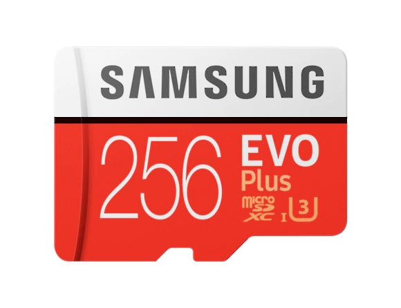 Samsung 256GB micro SD карта EVO+ с адаптер, Class10, Четене 100MB/s - Запис 90MB/s