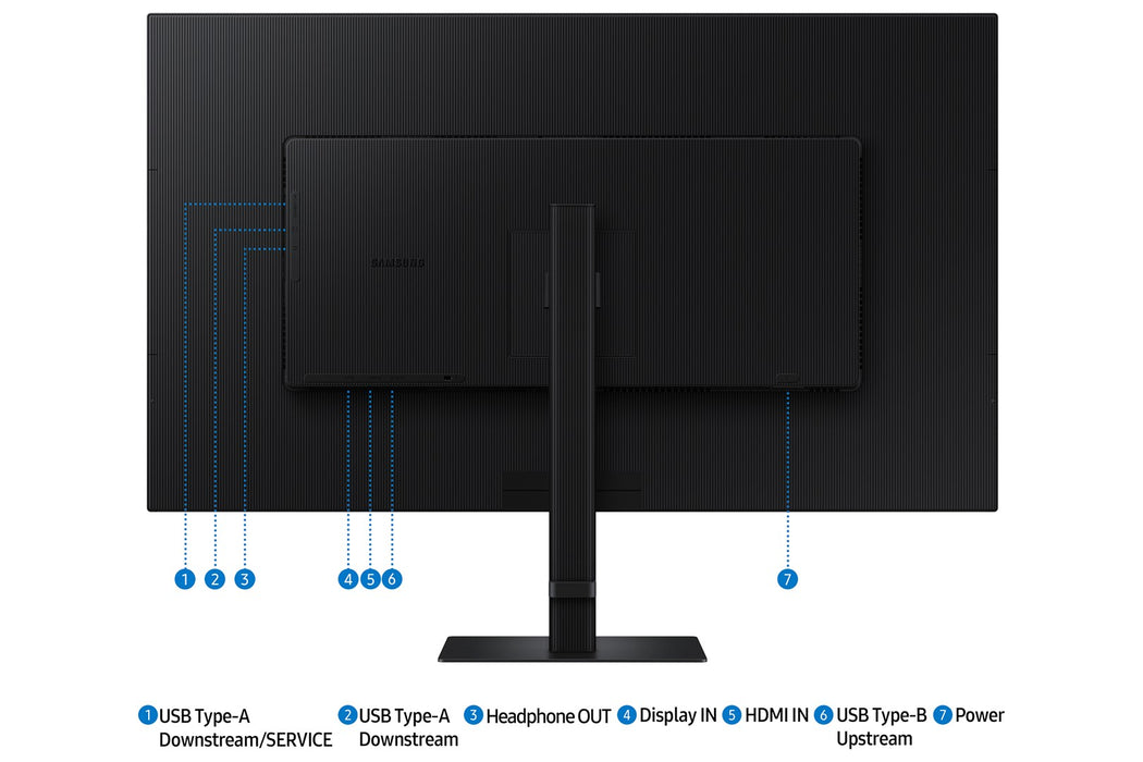Samsung S80D компютърен монитор 94 см (37") 3840 x 2160 пиксела 4K Ultra HD LCD Черен