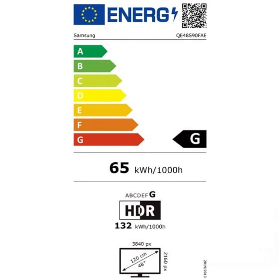 Телевизор SAMSUNG QE48S90FAEXXH, 48"(121 см), OLED, 4K Ultra HD, Vision AI Smart TV, S90F (2025)