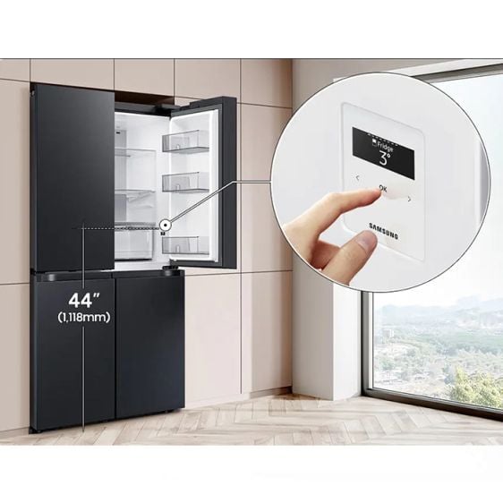 Хладилник с френска врата SAMSUNG Family Hub RF65DG9H0EB1EO, 636 л, Черен