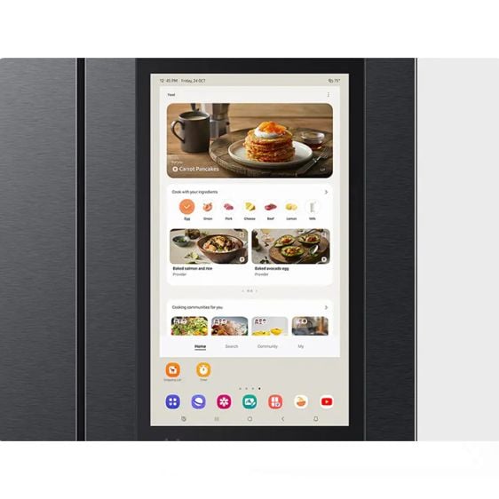 Хладилник с френска врата SAMSUNG Family Hub RF65DG9H0EB1EO, 636 л, Черен