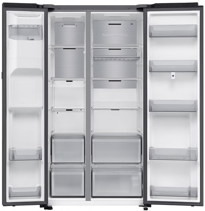 Хладилник с фризер SAMSUNG Side-by-Side RS90F66BEFEO, 614 л, Auto Open Door, 178.4 см