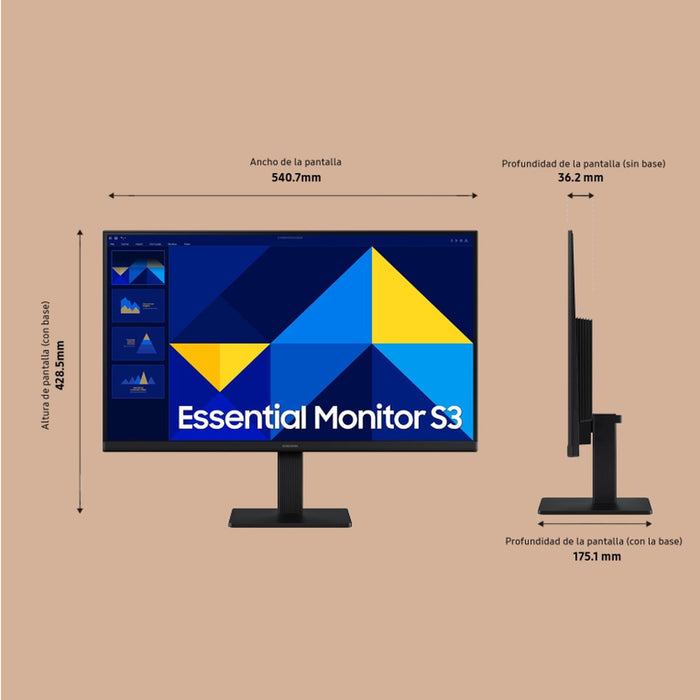 Монитор Samsung LS24D304GAUXEN Full HD 24"