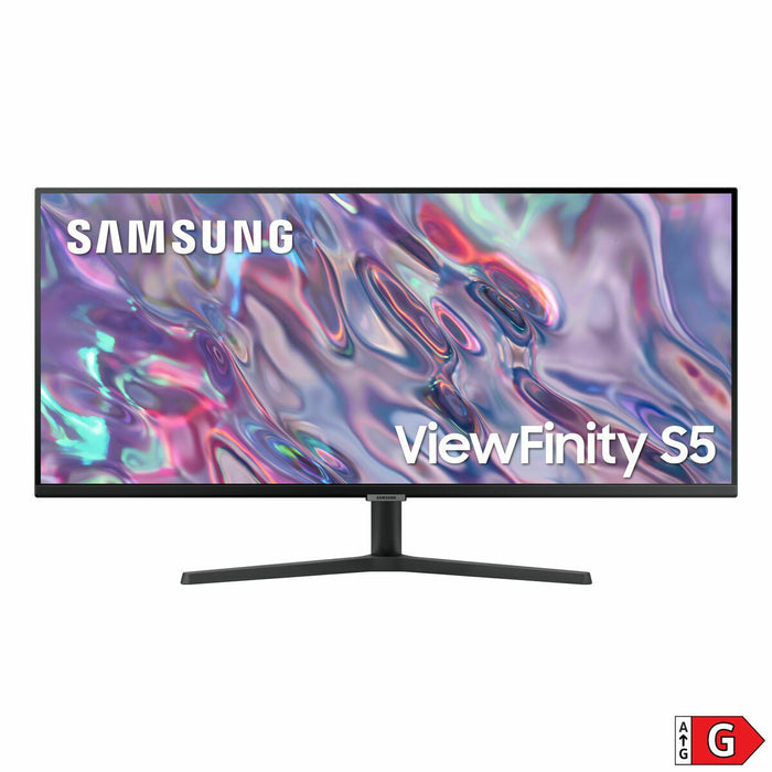 Samsung 34S50GC, 34" VA, 100 Hz, 5 ms GTG, 3440x1440, 300 cd/m2, 3000:1, HDR 10, AMD FreeSync, PBP, Eye Saver, Flicker Free, Display Port 1.2, 2xHDMI 2.0, жак за слушалки, 178°/178°, черен