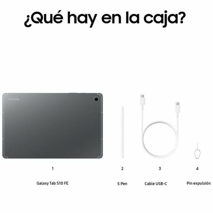 Таблет Samsung Galaxy Tab S10 FE Octa Core 8 GB RAM 256 GB Сив 10,9"