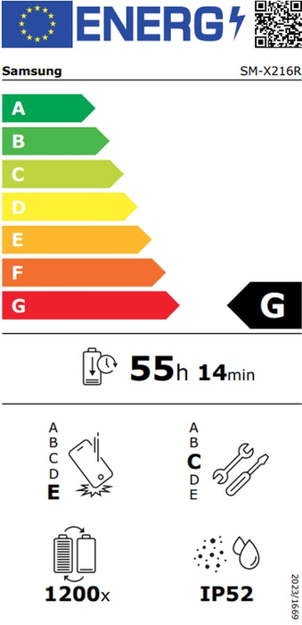 Samsung SM-X216R Galaxy Tab A9+ 11" 5G 8GB 256GB Сив