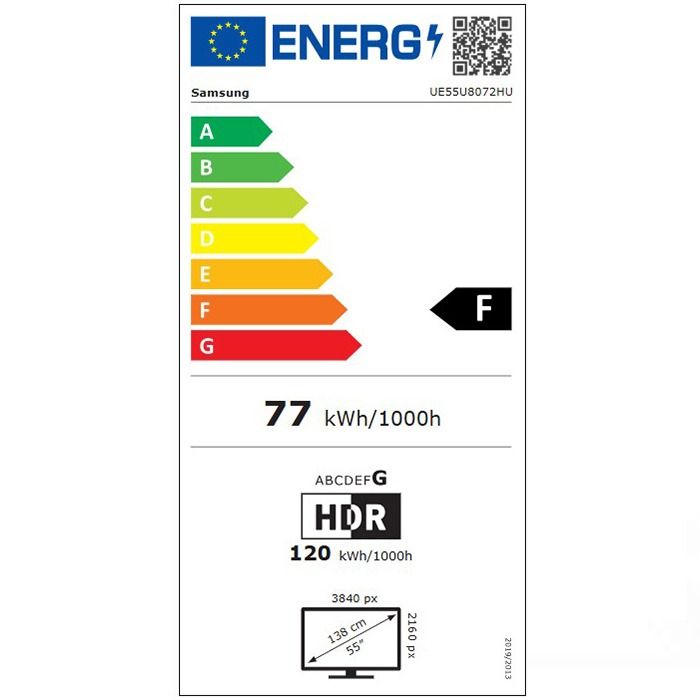 Телевизор SAMSUNG UE55U8072HUXXH, 55", Crystal UHD 4K, Smart TV Tizen™, U8072H (2026)