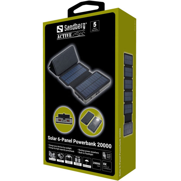 СОЛАРНО ЗАРЯДНО SANDBERG 20000 MAH