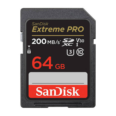 Карта памет SANDISK EXTREME PRO SDXC 64GB 200/90 MB/s UHS-I U3 (SDSDXXU-064G-GN4IN)