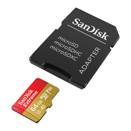Карта памет SANDISK EXTREME microSDXC 64 GB 170/80 MB/s UHS-I U3 (SDSQXAH-064G-GN6MA)