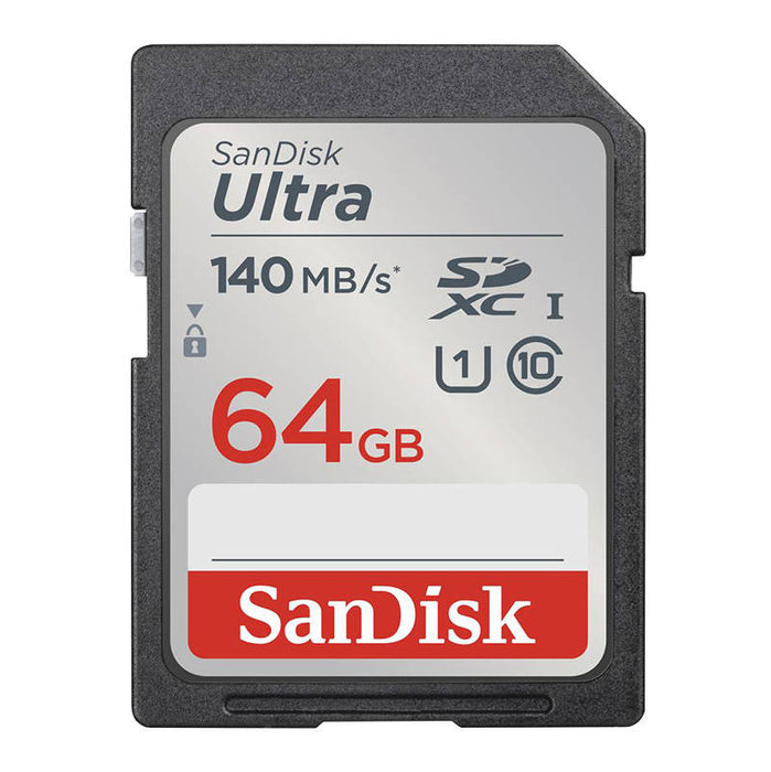 Карта памет SANDISK ULTRA SDXC 64GB 140MB/s UHS-I Class 10 (SDSDUNB-064G-GN6IN)